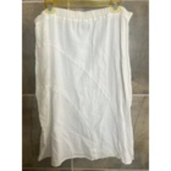 Manta Del Lago Gauze Skirt Women XL Pull On NWT Lot of 2 Beach White Green - Picture 13 of 14